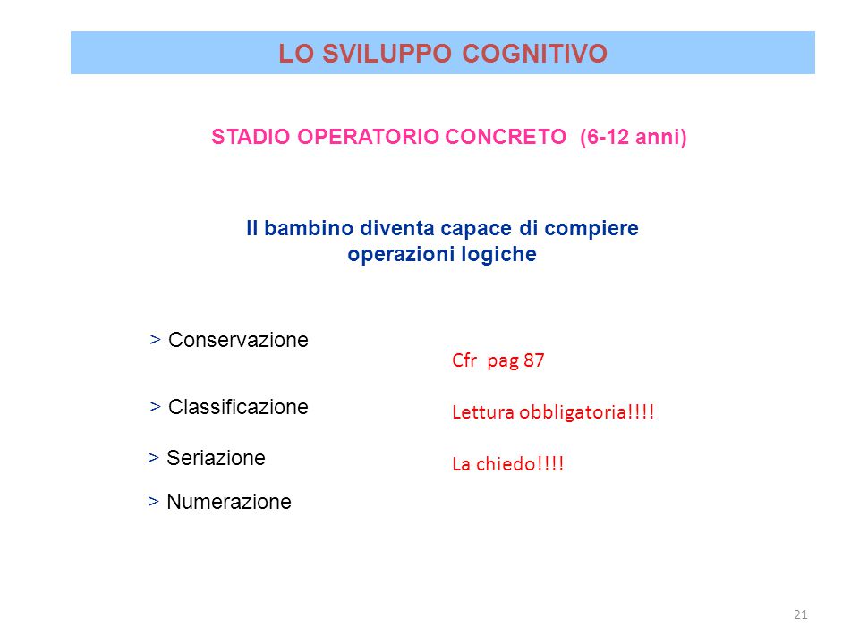 Stadio preoperatorio. ppt video online scaricare